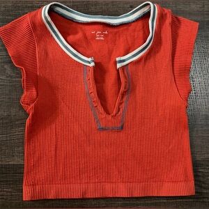 Urban Outfitters out from under burnt orange crop Top